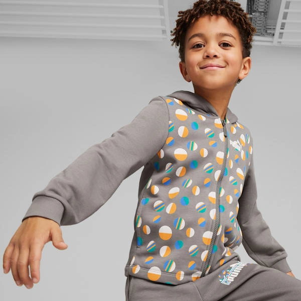 ESS+ Samhradh Campa le Hoodies Puma Do Pháistí Beaga Teachtaireacht Grá Ó Dhia